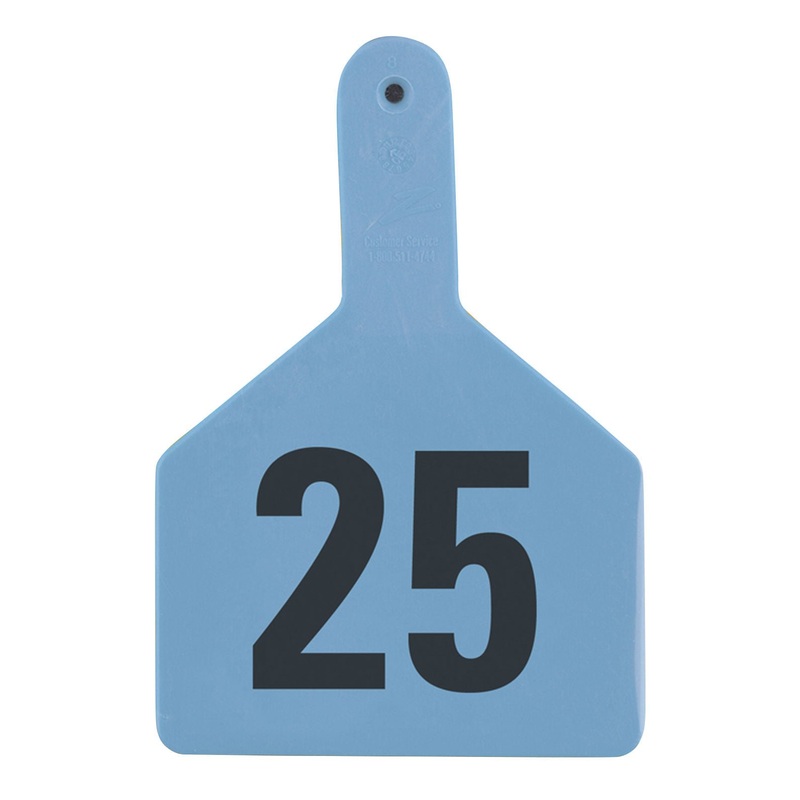 Z1 No-Snag Numbered 1-Piece Ear Tags, 25 ct