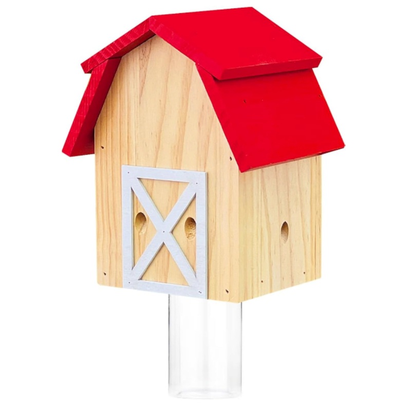 Barn Style Carpenter Bee Trap|Red & Wood