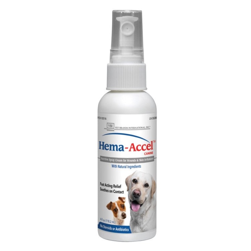 Hema-Accel Canine All Natural Wound Care Spray, 4 oz