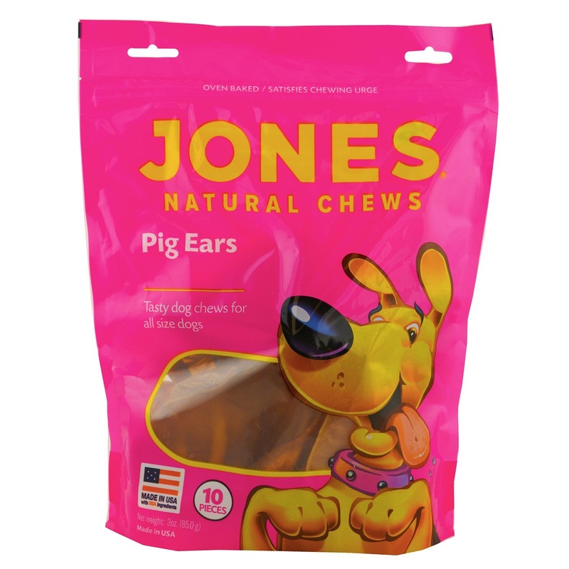Jones Natural Dog Chews – Natural Pig Ears, Made in USA