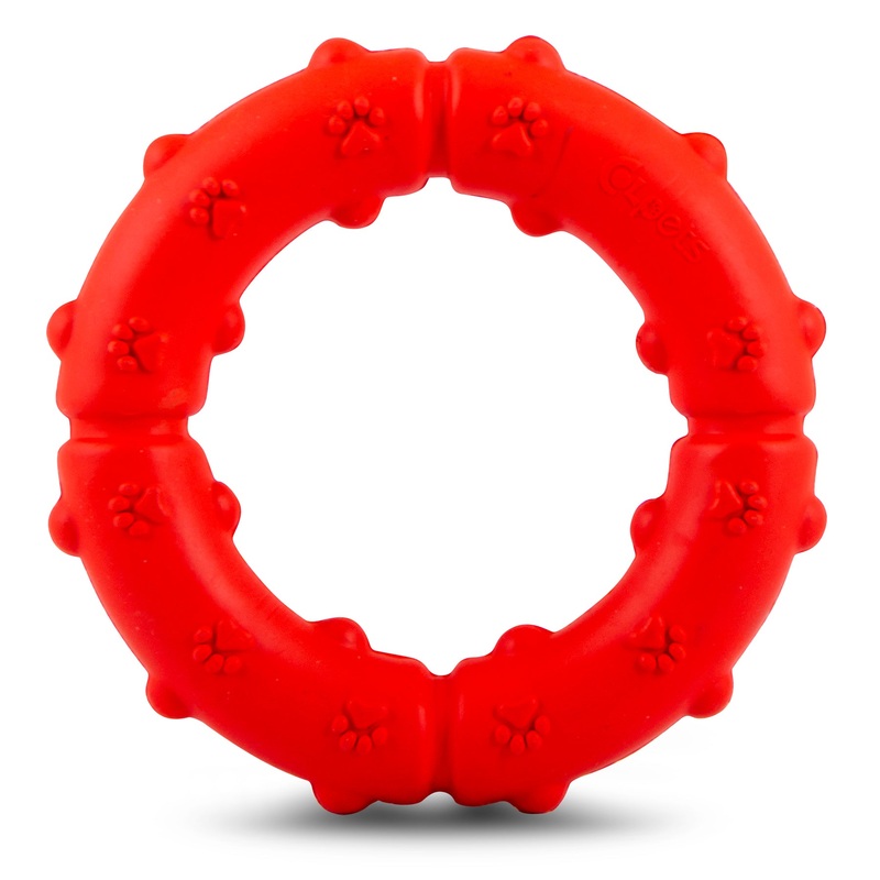 Natural Rubber Ring Tugger Dog Toy for Healthy-Chewing Habits