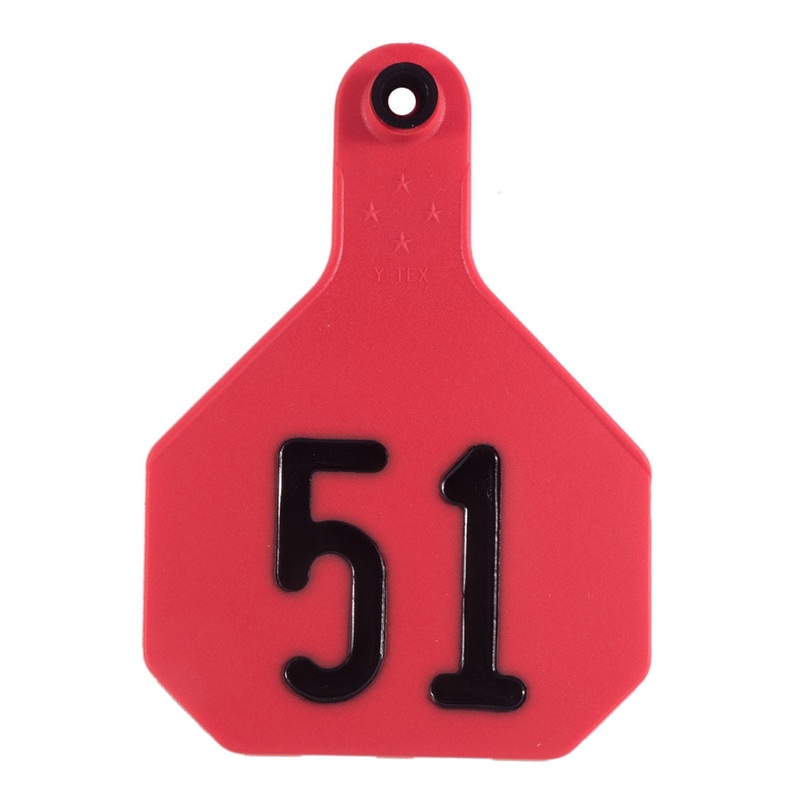 Y-Tex Numbered 2-Piece Ear Tags, 25 ct
