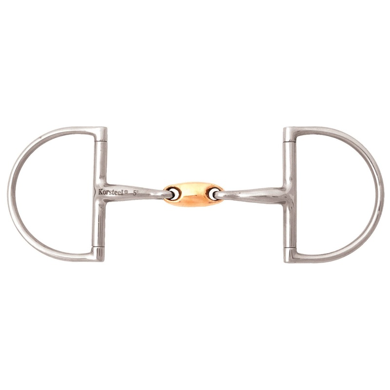 JP Korsteel Copper Link Hunter Dee Snaffle Bit