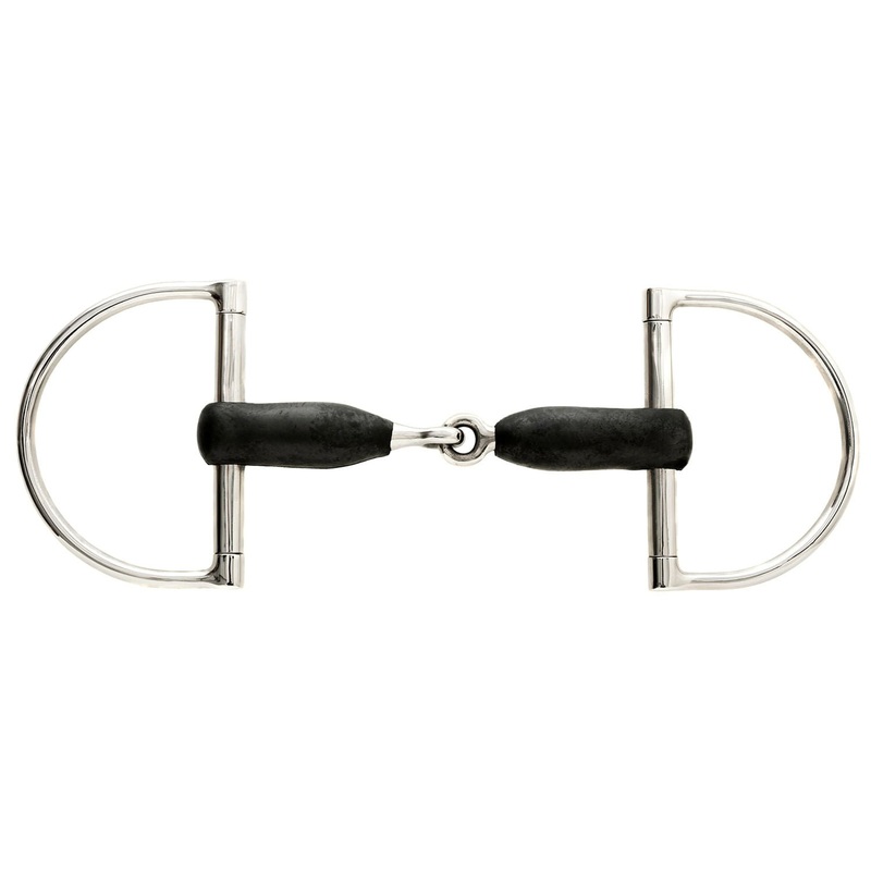 Korsteel Rubber Mouth Big Dee Ring Snaffle Bit