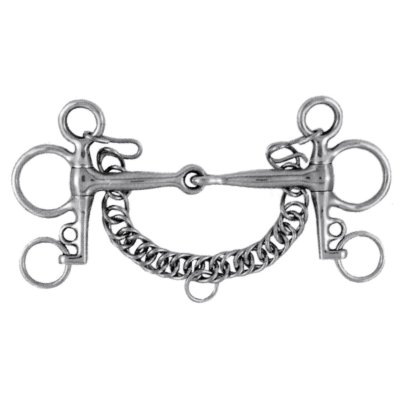 Korsteel Stainless Steel Pelham Snaffle Bit