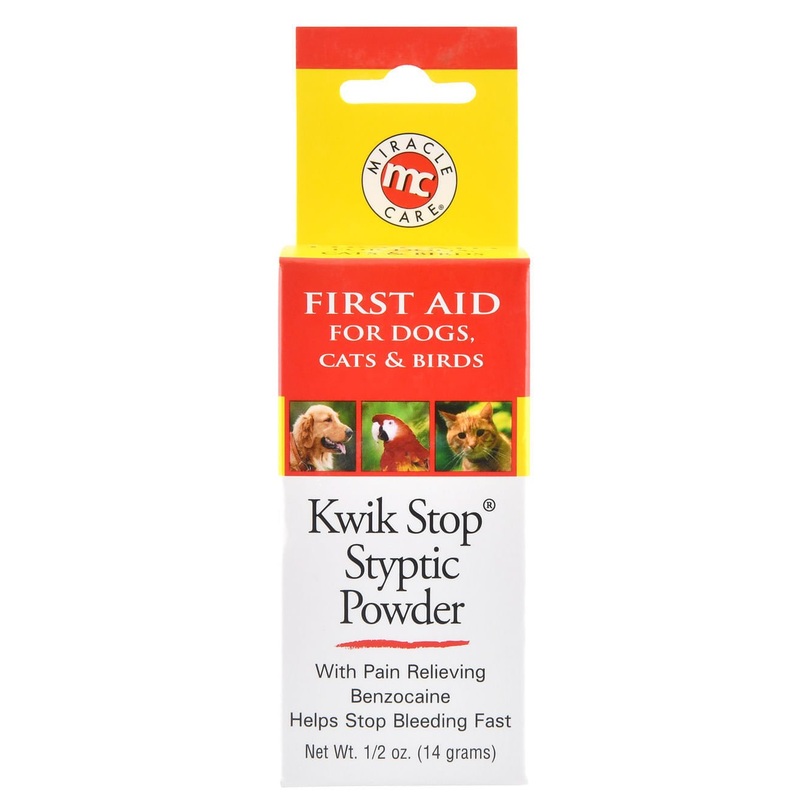 Kwik Stop Styptic Powder for Dogs, Cats, & Birds