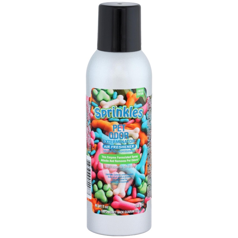Pet Odor Exterminator Air Freshener Spray, Sprinkles, 7 oz