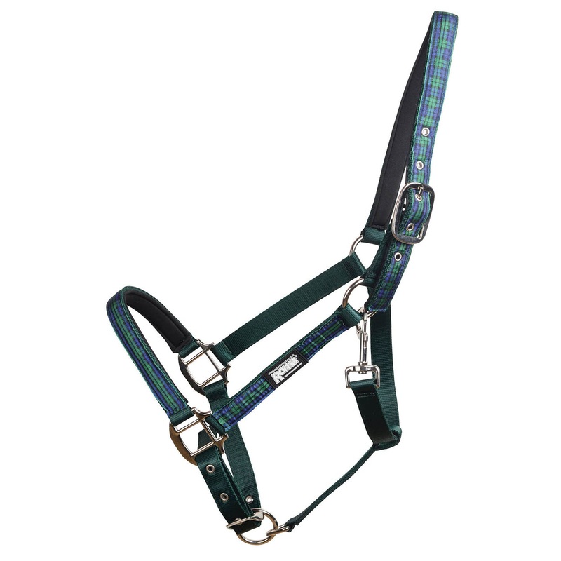 Plaid Nylon Breakaway Halter for Horses