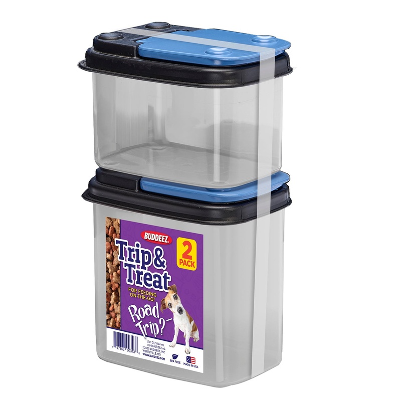 Trip & Treat Totes, 2 pk|Blue/Black Lid / Clear Base|2 pk