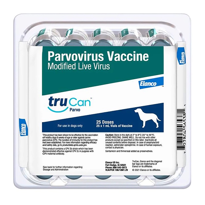 TruCan Parvo / Duramune Max PV Dog Vaccine (25 x 1ml)