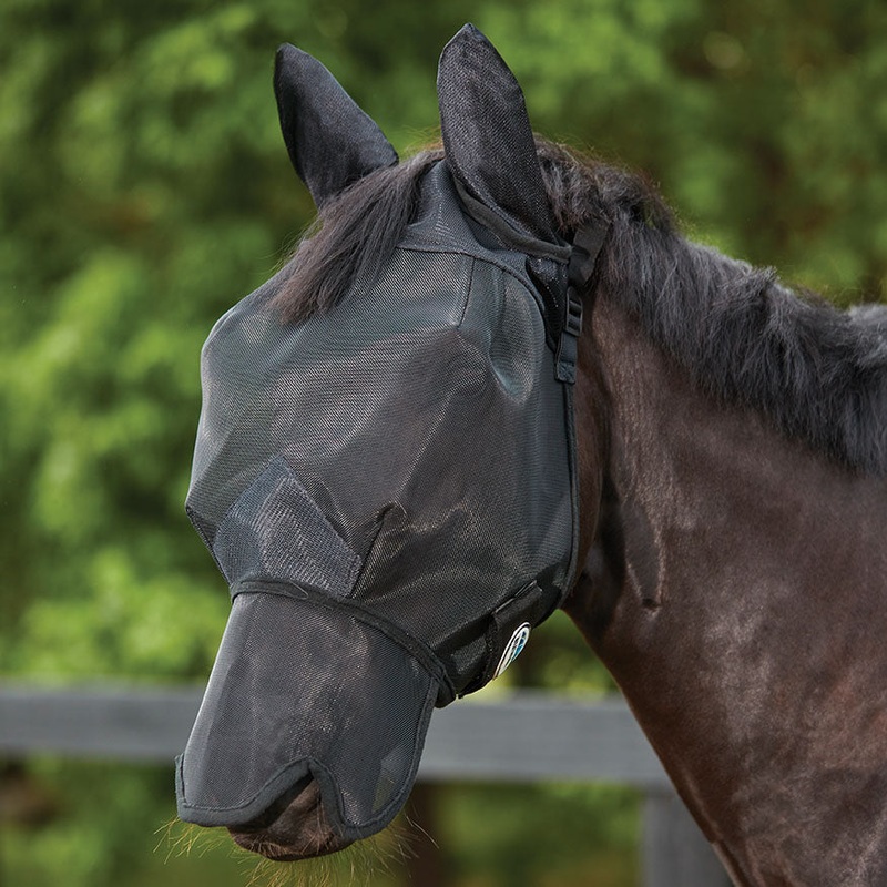 WeatherBeeta ComFITec Double Dart Deluxe Fly Mask with Ears & Nose