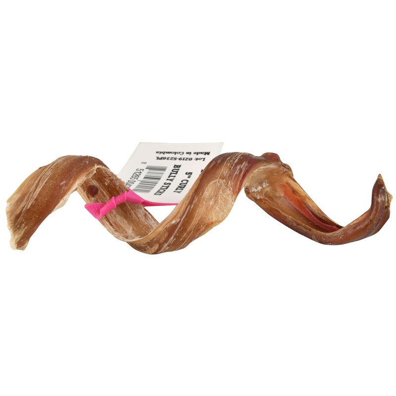 5 Low-Odor Curly Bully Sticks|Single|25 count|5 count|10 count