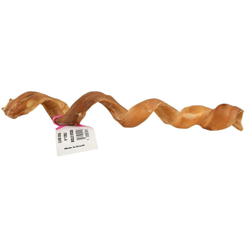 9 Low Odor Curly Bully Sticks|Each|25 count