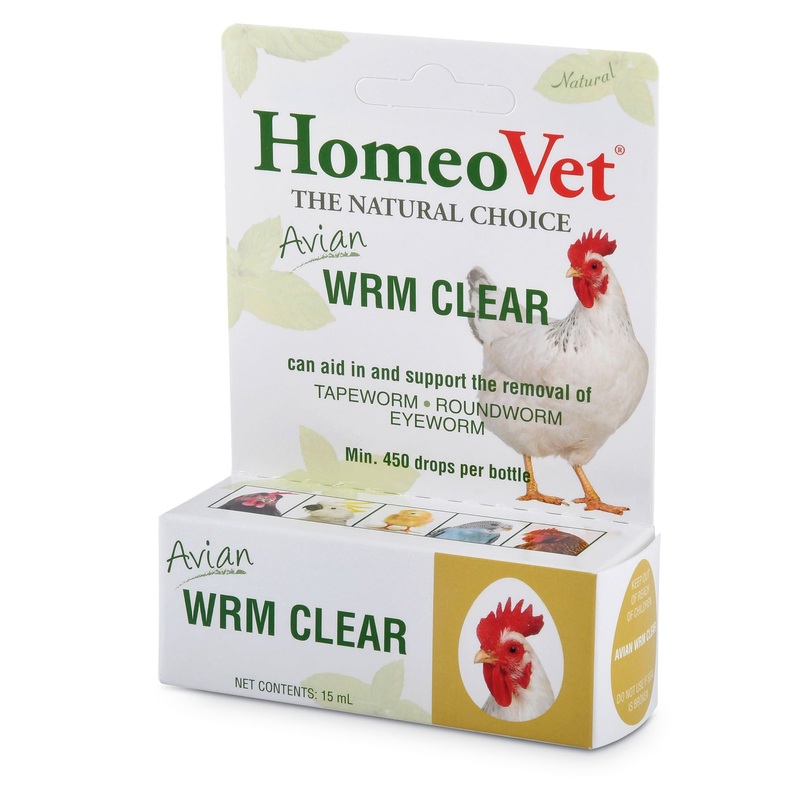 HomeoVet Avian Wrm Clear Poultry Dewormer, 15 mL