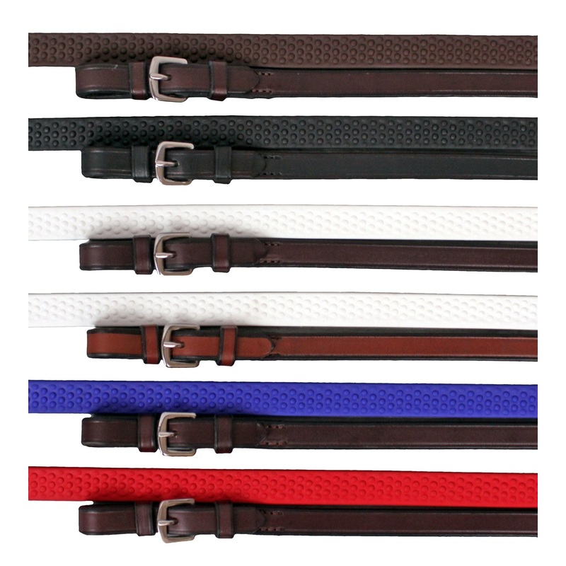 Nunn Finer Soft Grip Reins|Black|Havana