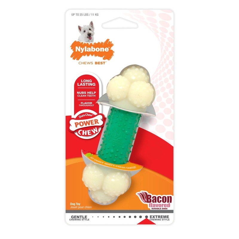 Nylabone Double Action Chew|Regular (5″L)|Medium/Wolf (7″L)|X-Large/Souper (9″L)