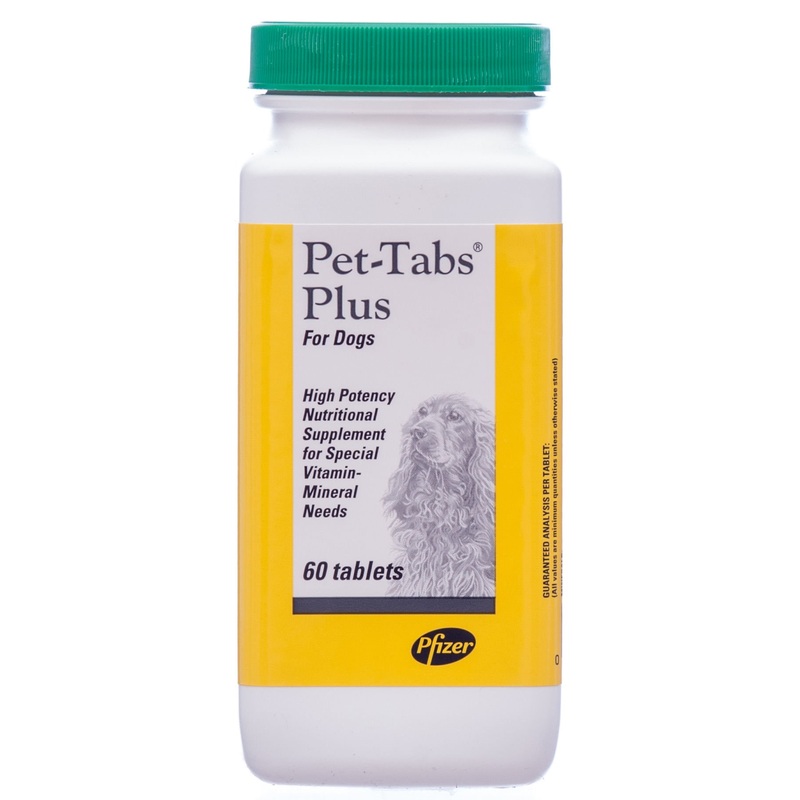 Pet-Tabs Plus Chewable Tablet Vitamin & Mineral Supplement for Dogs
