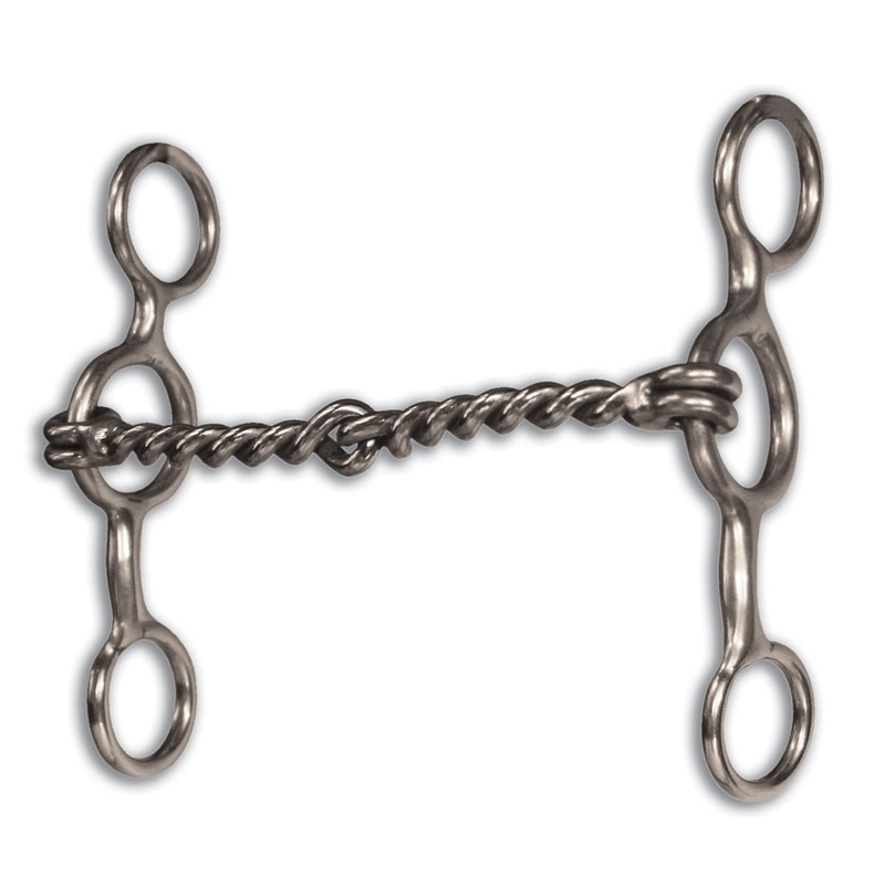 Equisential Performance Short Shank Bit, Twisted Wire Snaffle