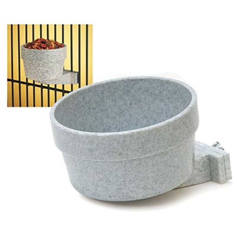 Lixit Quick Lock Crock Removable Food & Water Bowl for Cages, Kennels, & Crates