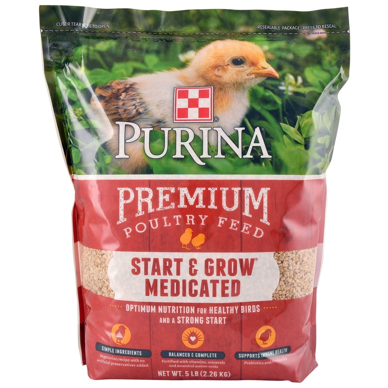 Purina Start & Grow AMP Medicated Poultry Feed Crumbles