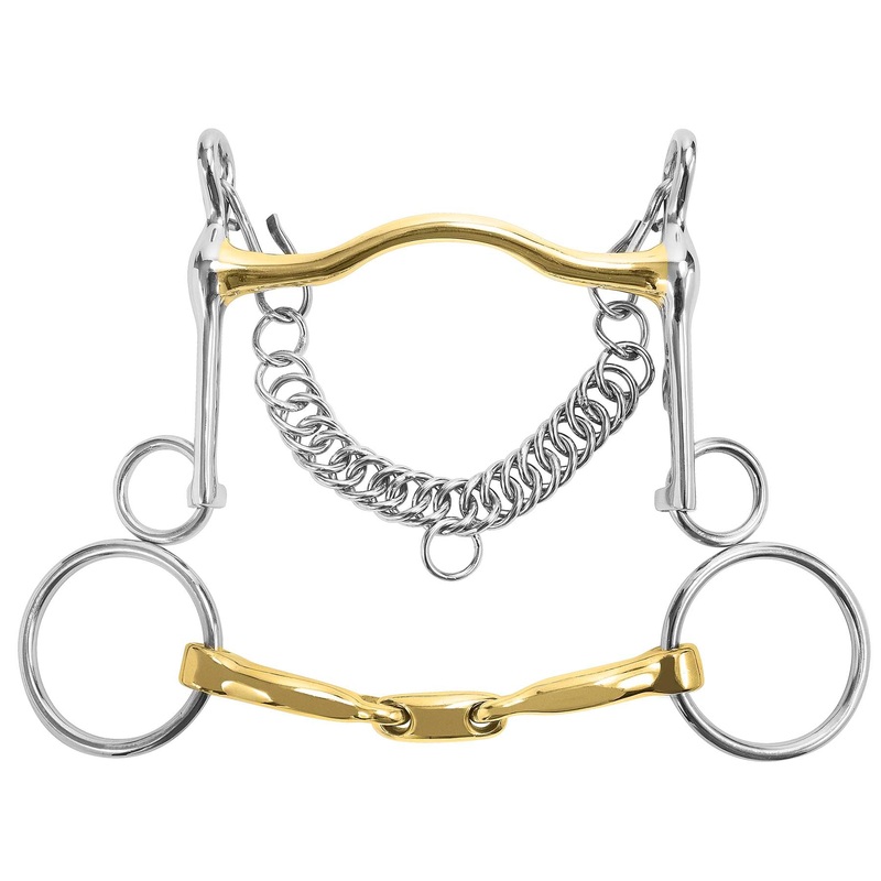 M Toulouse Long Shank Curb & Bradoon Set