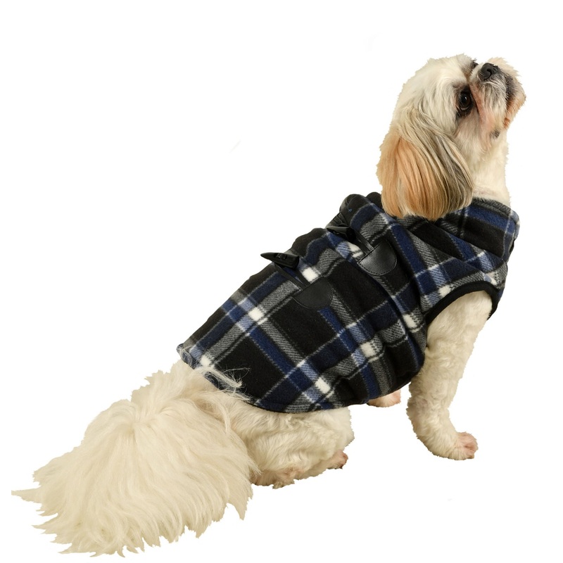 Plaid Reversible Dog Coat