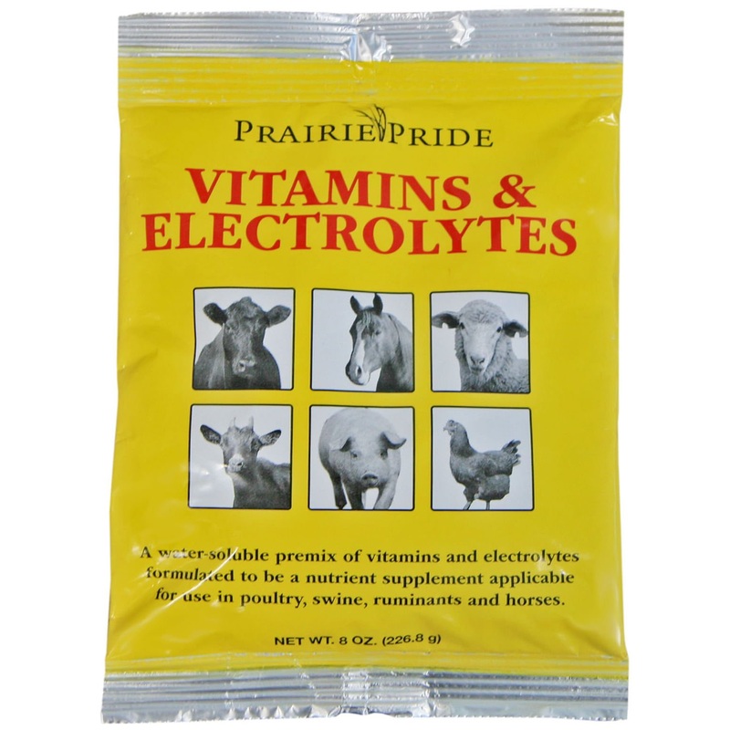 Prairie Pride Vitamins & Electrolytes for Livestock, 8 oz