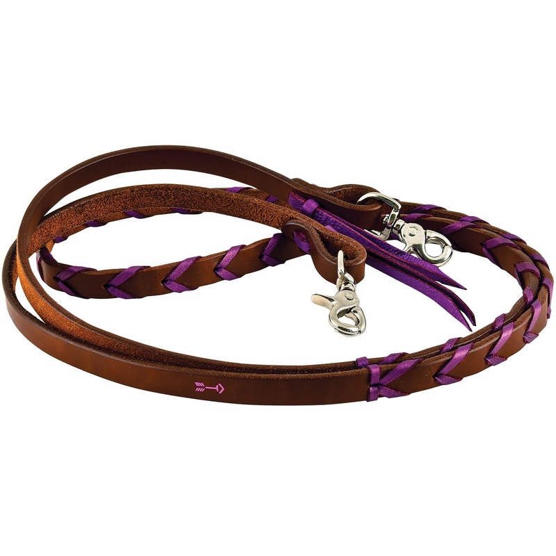 Rafter T Plaited Barrel Racing Reins