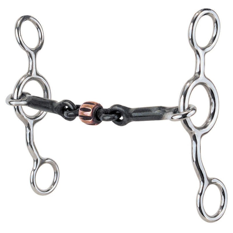 Reinsman Junior Cow Horse 3-Piece and Roller Bit