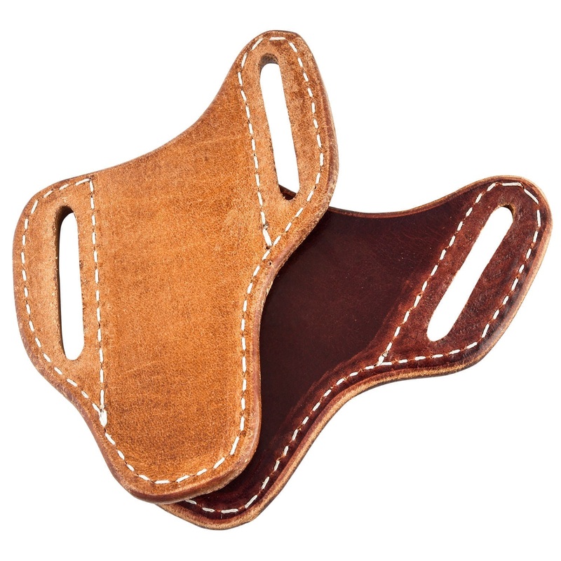 San Saba Leather Pancake Angled Knife Sheath