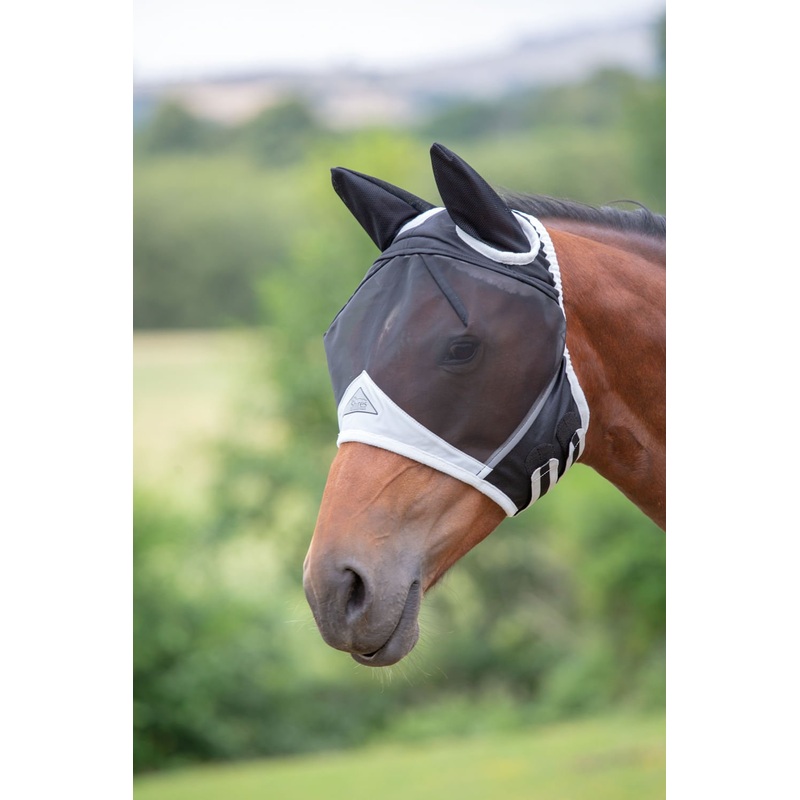 Shires Fine Mesh Horse Fly Mask with Ears