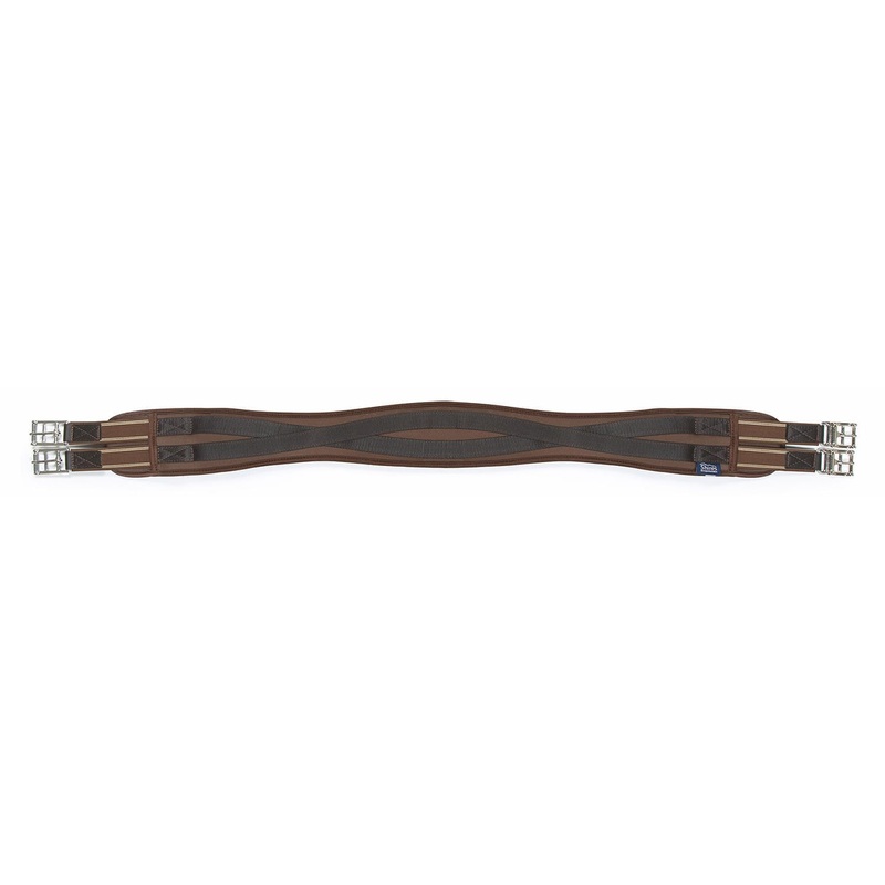 Shires Memory Foam Girth, Brown