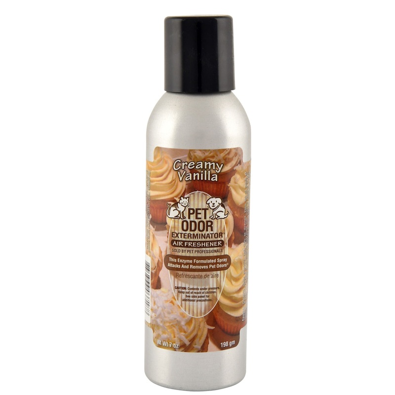 Pet Odor Exterminator Air Freshener Spray, Creamy Vanilla, 7 oz