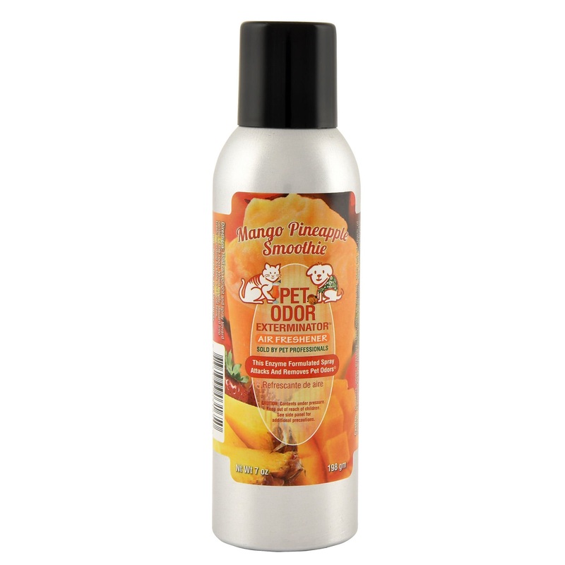 Pet Odor Exterminator Air Freshener Spray, Mango Pineapple Smoothie, 7 oz