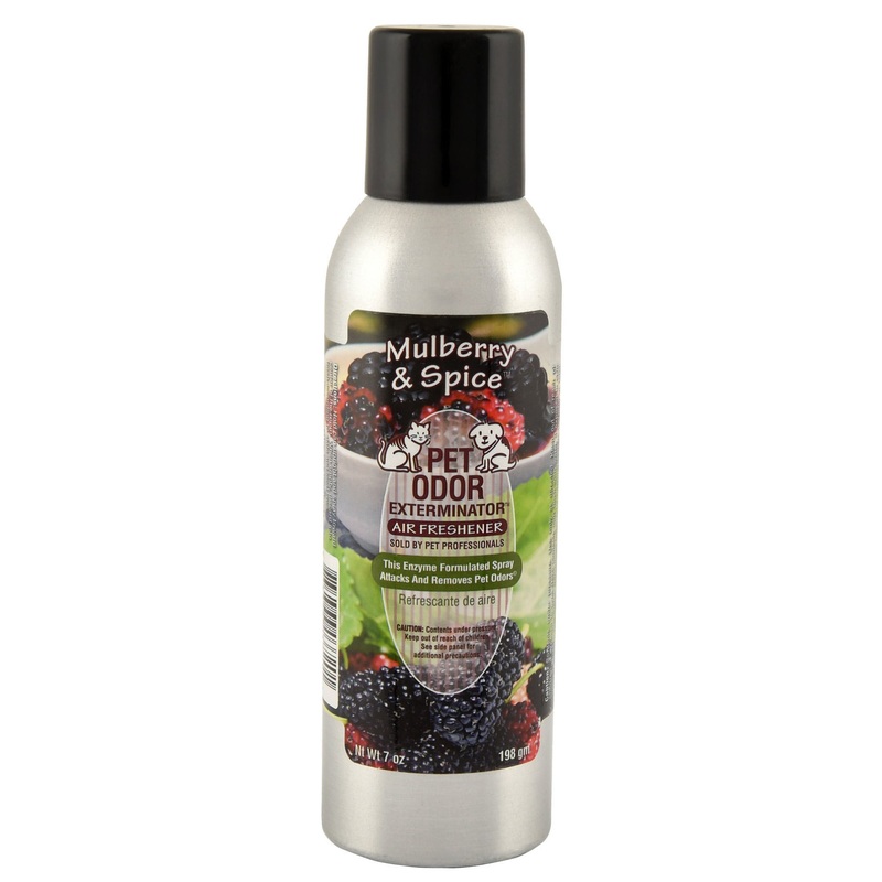 Pet Odor Exterminator Air Freshener Spray, Mulberry Spice, 7 oz