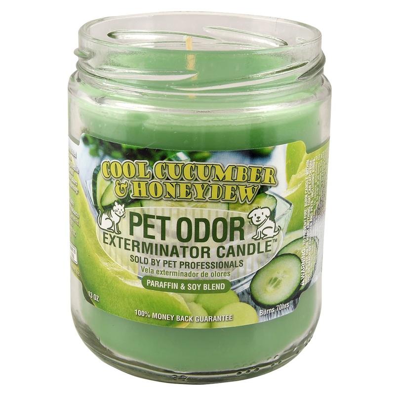 Pet Odor Exterminator Candle, Cool Cucumber & Honeydew, 13 oz