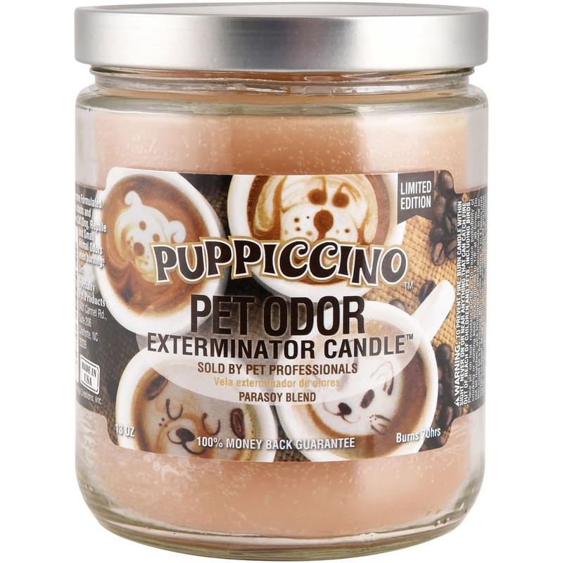 Pet Odor Exterminator Candle, Pupiccino, 13 oz