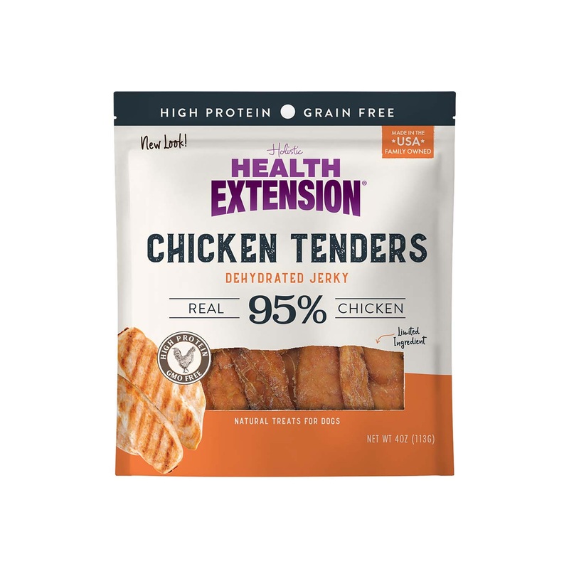 Health Extension Grain-Free Crispy Gourmet Chicken Tenders Natural Dog Treats, 4 oz
