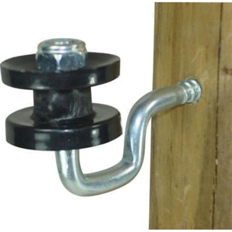 Wood Post Screw-In Corner Insulator, 4 pk