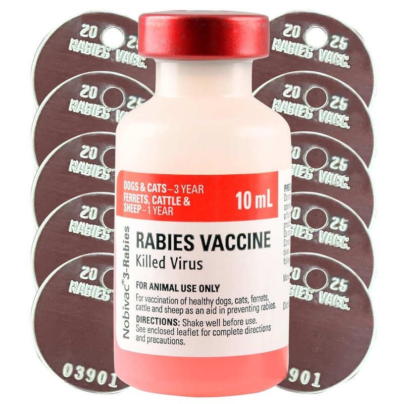 Nobivac 3 Rabies Vaccine Kit with Tags