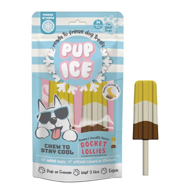 Pup Ice Rocket Lollies Dog Treats, 2pk