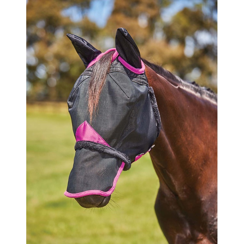 Weatherbeeta ComFITec Deluxe Durable Mesh Horse Fly Mask with Ears & Nose