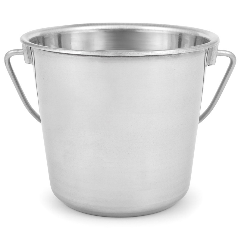 Multi-Purpose Stainless Steel Pails with Handle