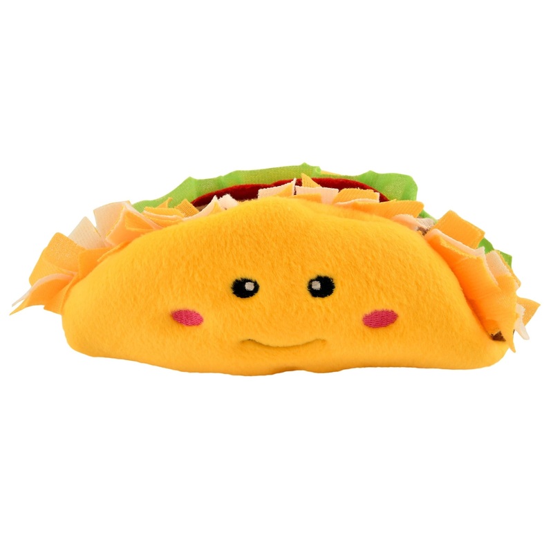 Zippy Paws NomNomz Taco Plush Dog Toy