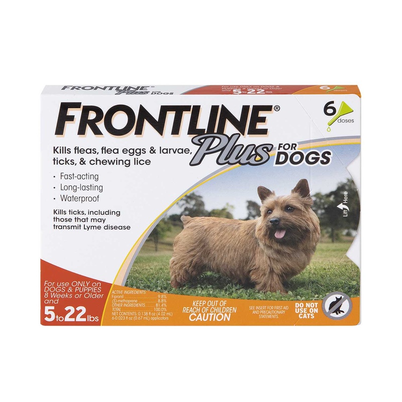 Frontline Plus for Dogs|3 pack|6 pack|Up to 22 lbs|23-44 lbs|45-88 lbs|89-132 lbs