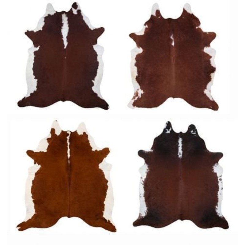 Hereford Genuine Cowhide Area Rug, Large
