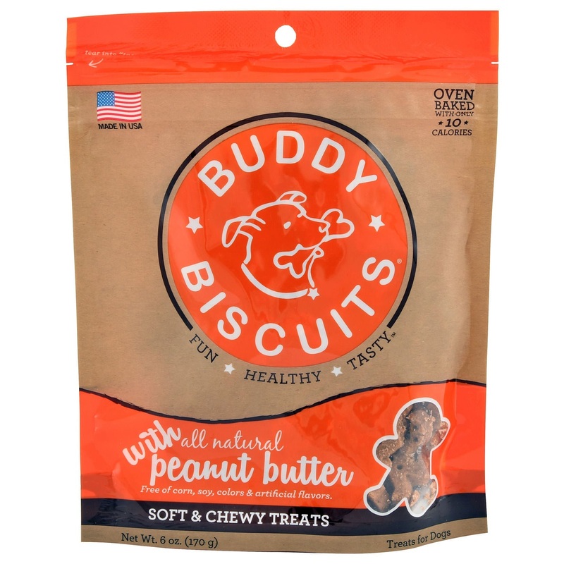 Soft & Chewy Buddy Biscuits Dog Treats, 6 oz
