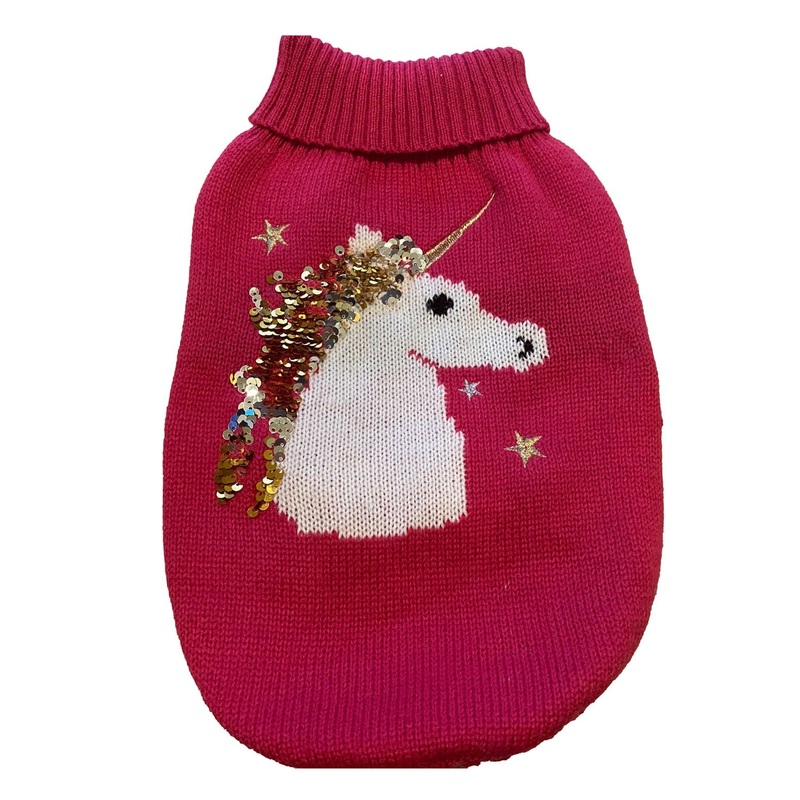Unicorn Sequin Sweater for Dogs