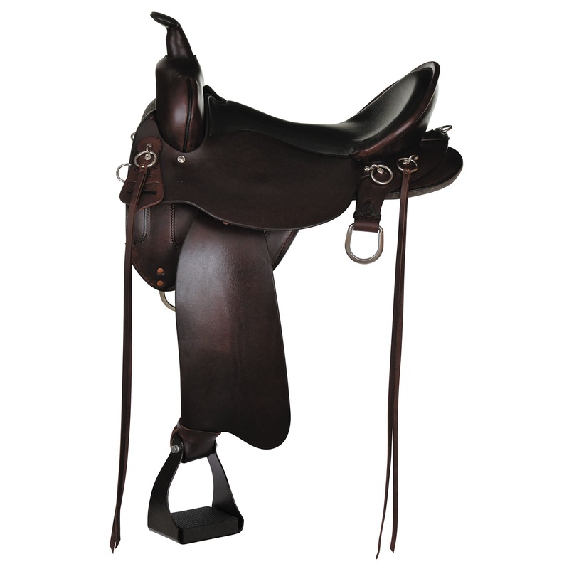 High Horse Little River Trail Saddle, Regular, Tobac