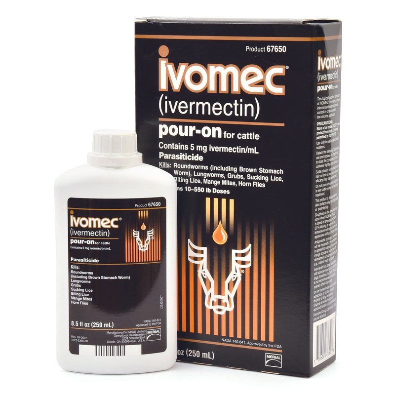 Ivomec Pour-On Cattle Wormer|250 mL|1 liter|2.5 L|5 L|20 L